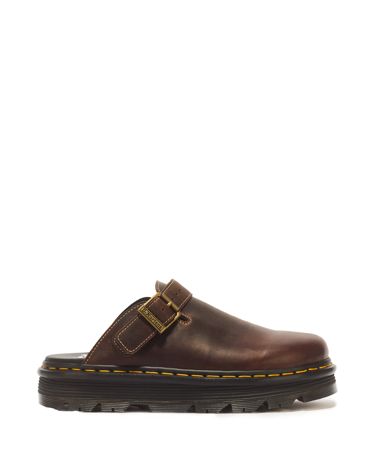 Zebzag Mule Dark Brown Crazy Horse