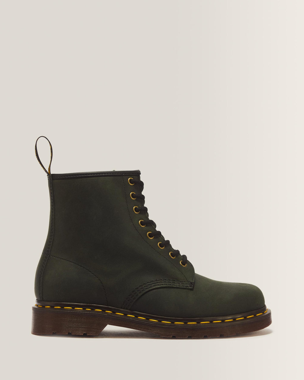 Botas 1460 de piel Crazy Horse en DMS Green
