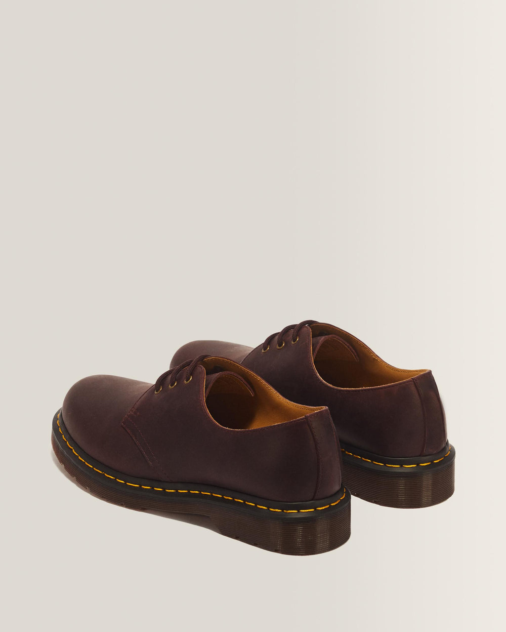 Zapatos 1461 de 3 ojales de piel Crazy Horse en Cherry Red