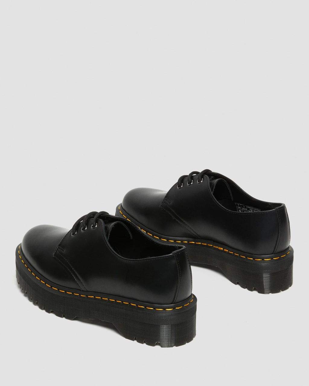 1461 Quad Black Polished Smooth