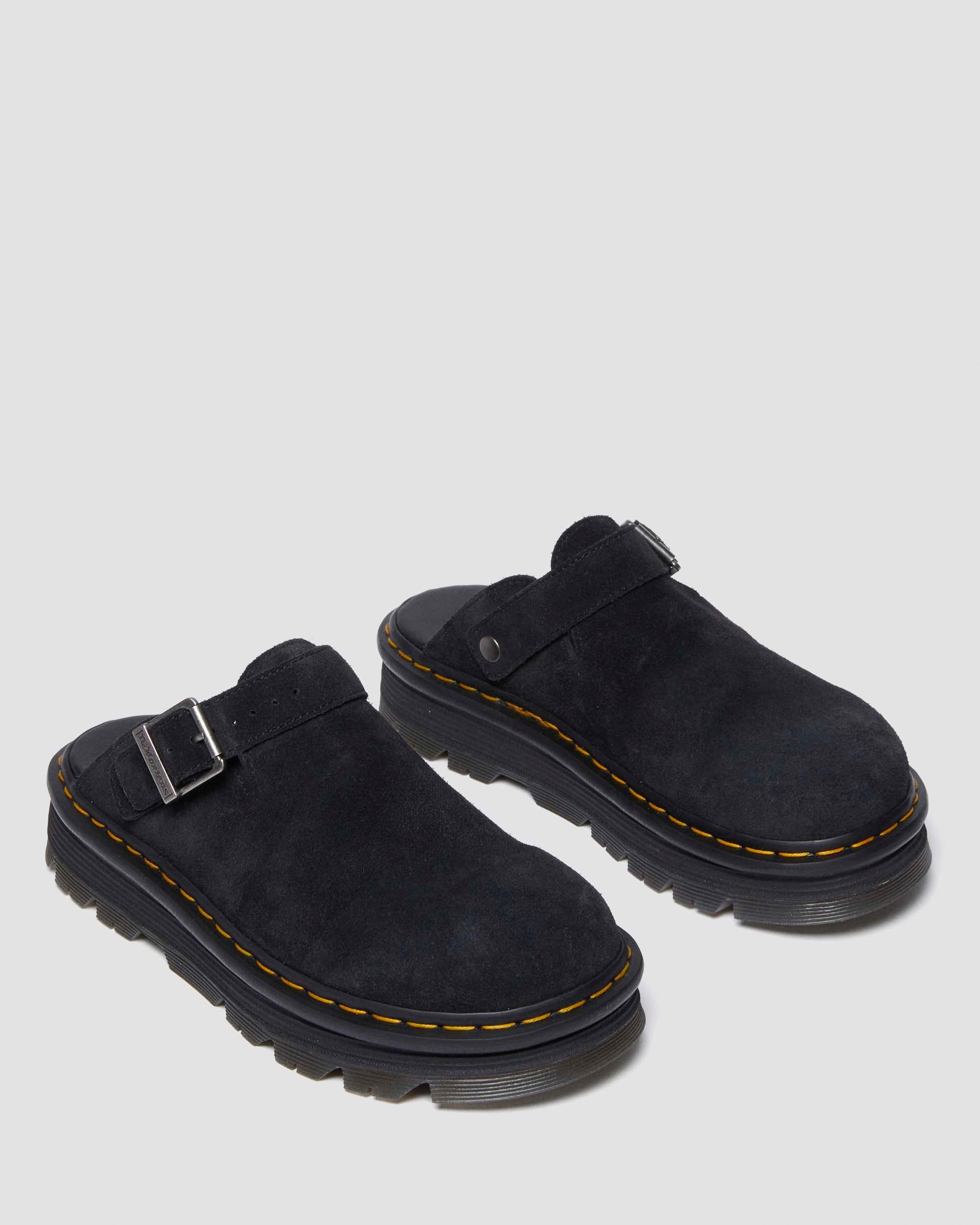 ZEBZAG MULE Black Suede