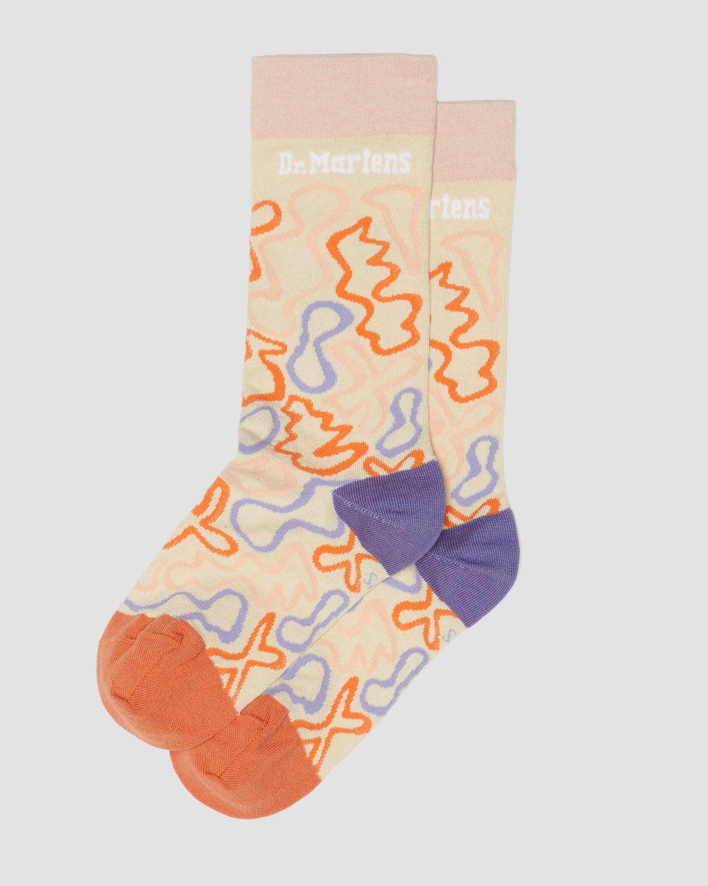 Calcetines Soundwaves de mezcla de algodón en Cloud Cream