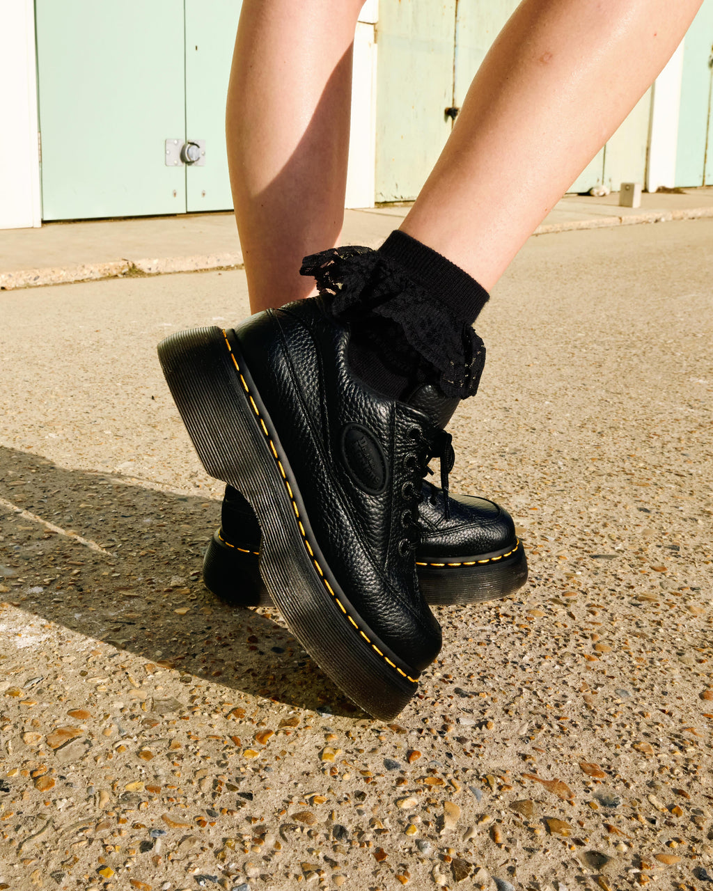 BUZZ 5I Black Milled Nappa