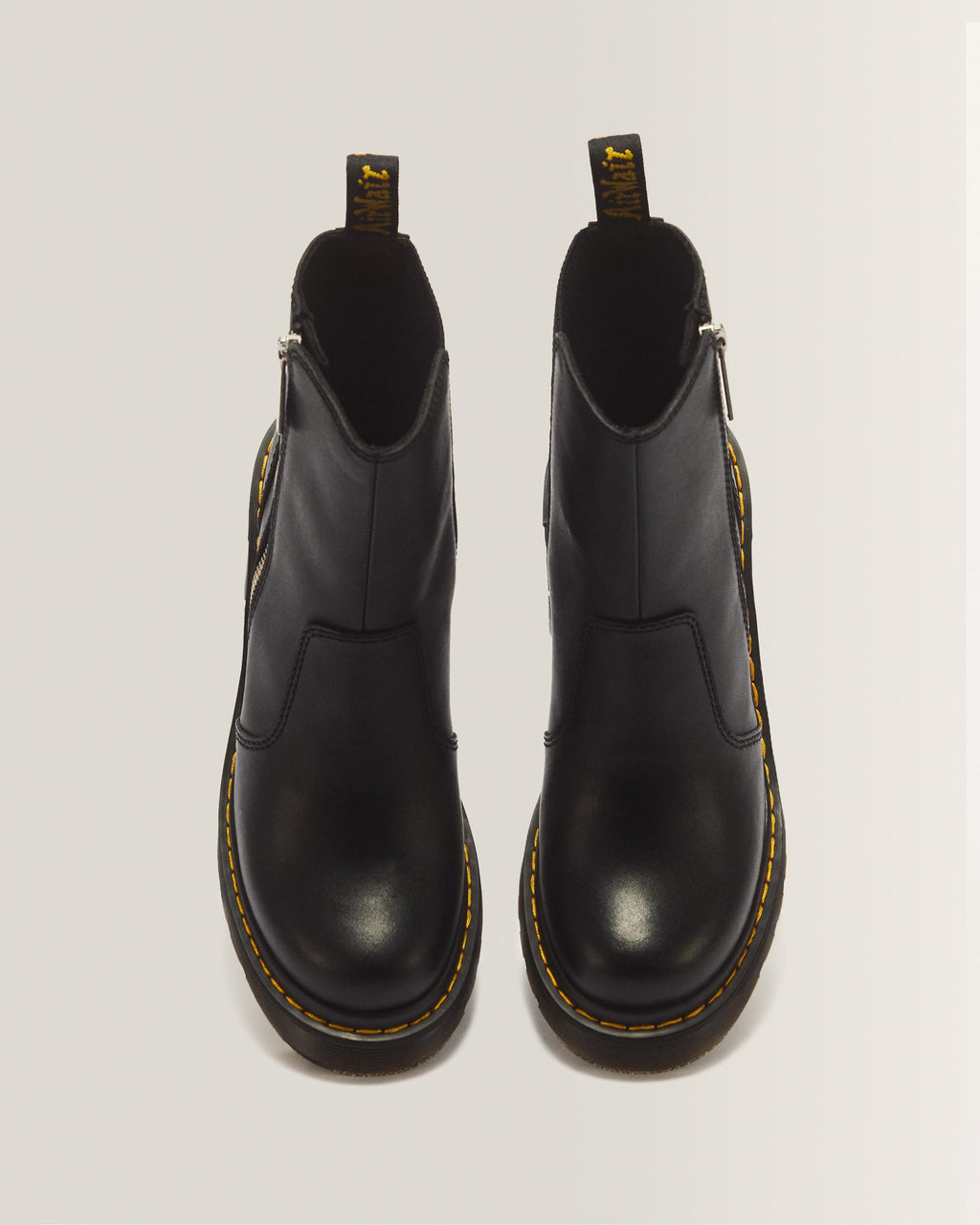 Botas Spence Zip de piel Sendal en Black