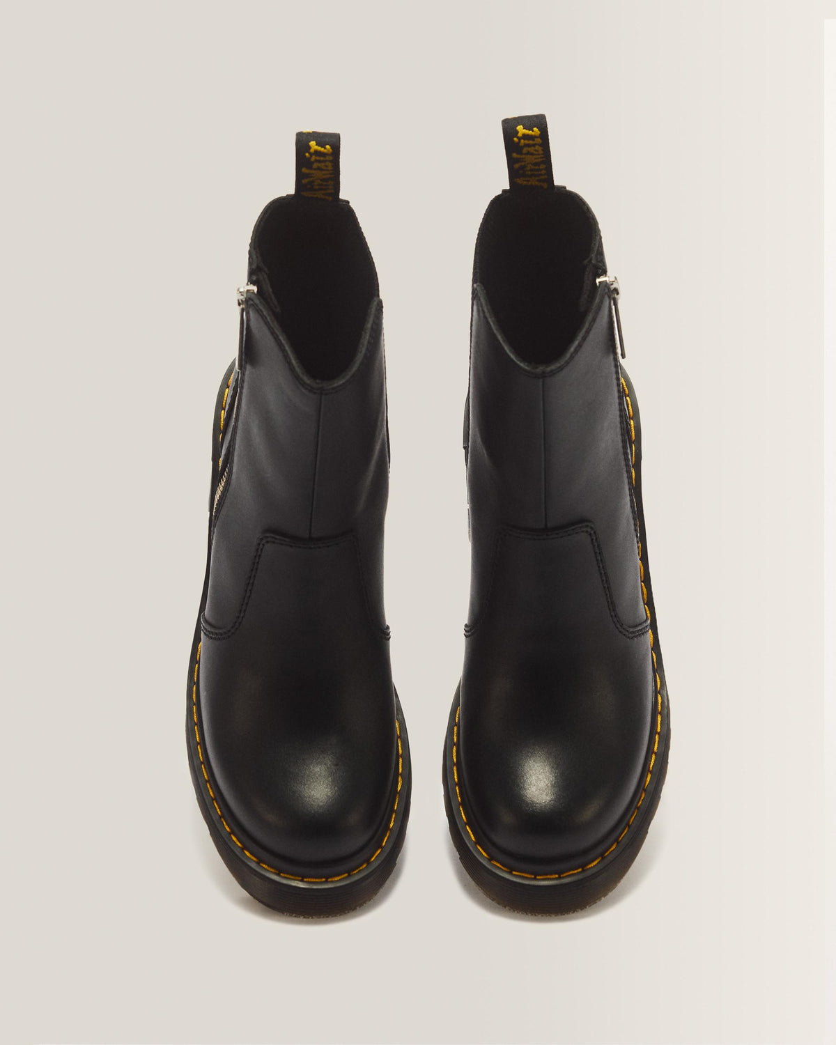 Botas Spence Zip de piel Sendal en Black