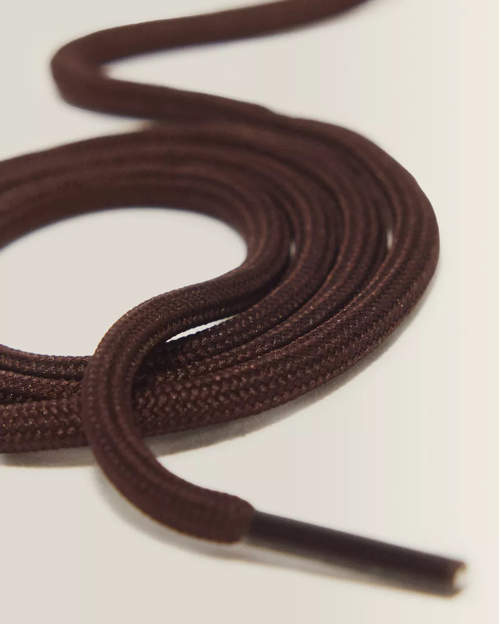 Cordones redondos marrones de 140 cm (8-10 ojales)