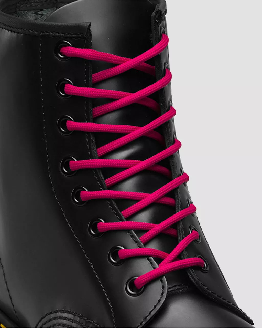 Cordones redondos rosas de 140 cm (8-10 ojales)