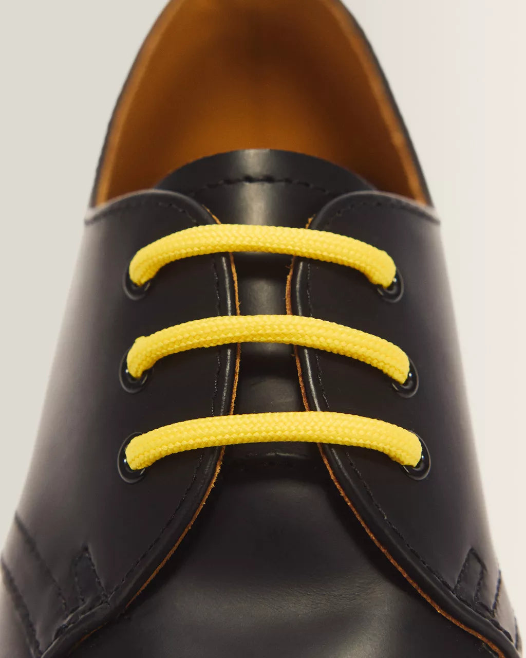 Cordones redondos amarillos de 65 cm (3 -5 ojales)