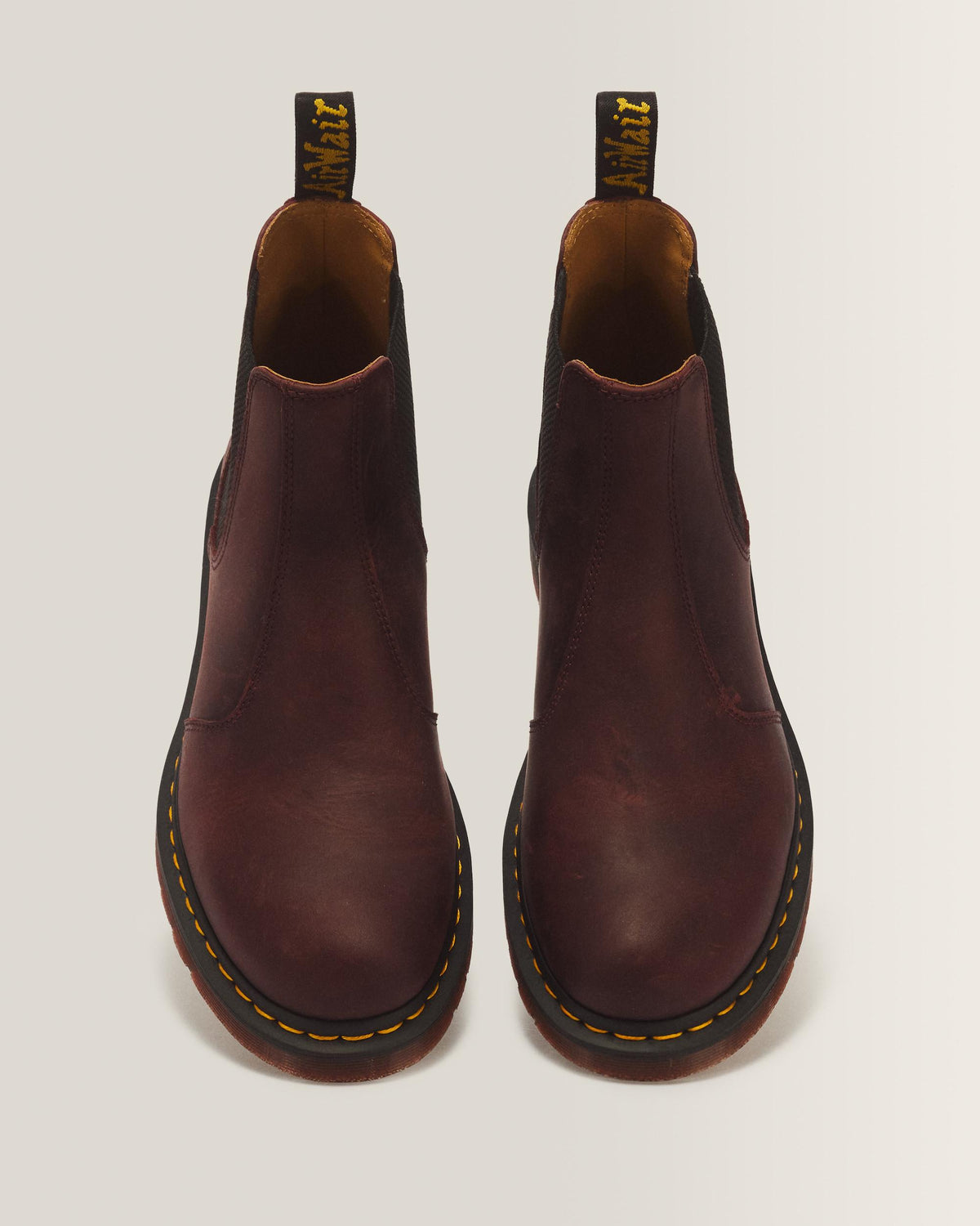 Botas Chelsea 2976 YS de piel Crazy Horse en Cherry Red