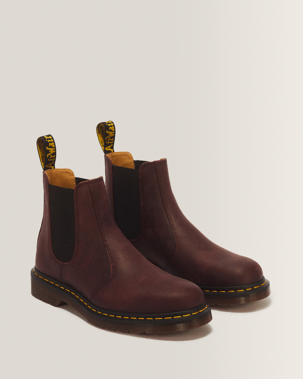 Botas Chelsea 2976 YS de piel Crazy Horse en Cherry Red