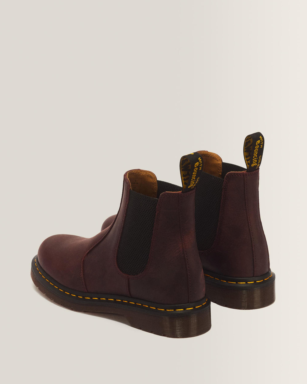 Botas Chelsea 2976 YS de piel Crazy Horse en Cherry Red