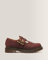 Merceditas 8065 de piel Crazy Horse en Cherry Red