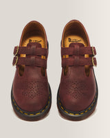 Merceditas 8065 de piel Crazy Horse en Cherry Red