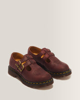 Merceditas 8065 de piel Crazy Horse en Cherry Red