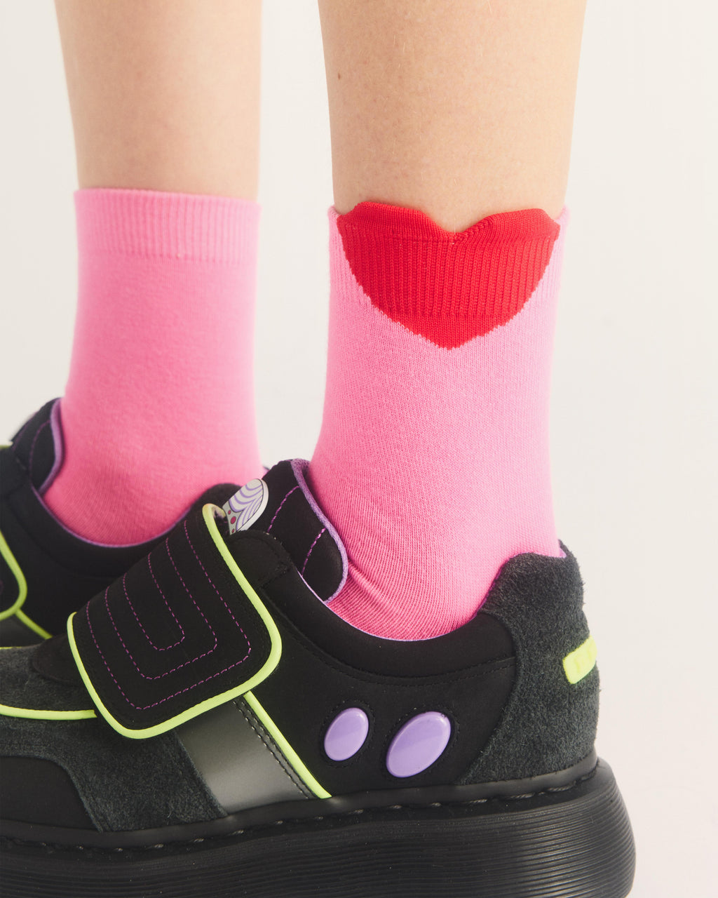 Calcetines Powerpuff Girls de jacquard con corazón