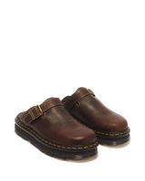 Zebzag Mule Dark Brown Crazy Horse