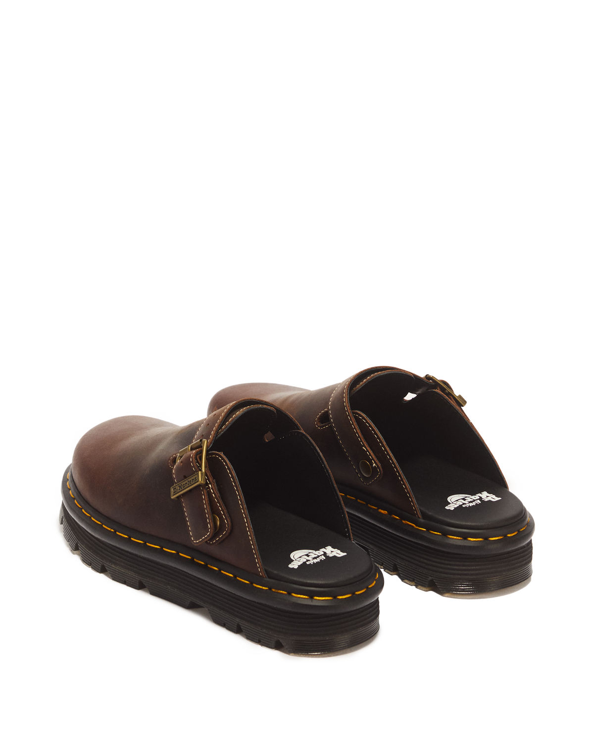 Zebzag Mule Dark Brown Crazy Horse