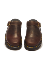 Zebzag Mule Dark Brown Crazy Horse