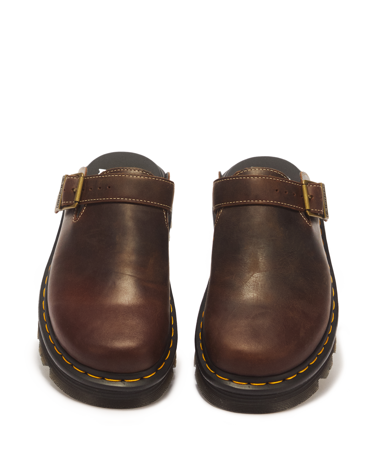 Zebzag Mule Dark Brown Crazy Horse