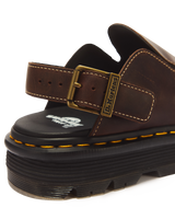 Zebzag Mule Dark Brown Crazy Horse